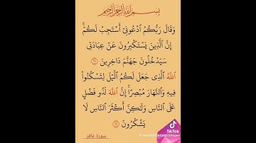 آيات بينات من سورة غافر