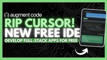 Augment Agent: RIP Cursor! NEW Agentic AI IDE Generates Full-Stack Apps! (Opensource)