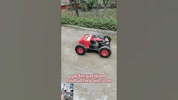 CE EPA approved gasoline engine travel speed 0~6Km/h remotely controlled lawn mower