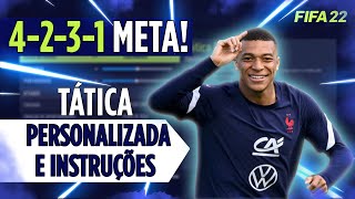 FIFA 22 | 4-2-3-1 A MELHOR TÁTICA PERSONALIZADA DO FUT