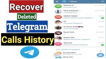 How To Recover Telegram Deleted Call History | Restore Telegram Call History
