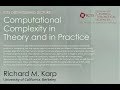 Understanding Computational Complexity: Theory & Practical Insights by Richard M. Karp 🧠