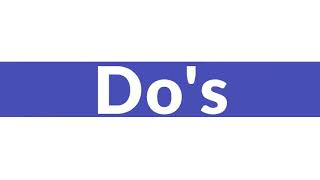 Conference Do’s & Don’ts