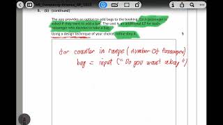 National 5 Software Development - Exam Example - Step Refinement