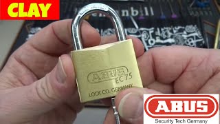 (759) Challenge: Abus EC75 Dimple Lock Picked Open