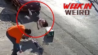 Girl Flung By Ghost Caught on CCTV Week In Weird 5-23-18