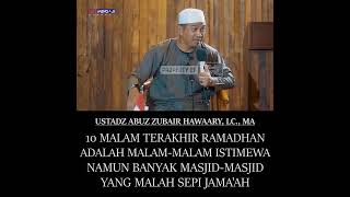 RAMADHAN MENJELANG USAI, MASJID MALAH MENJADI SEPI