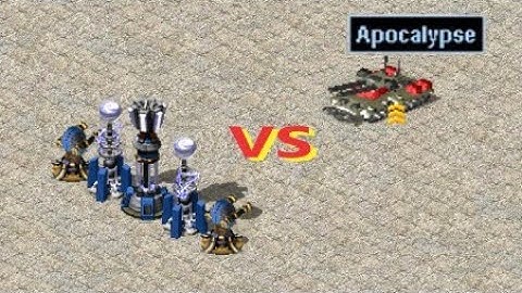 5 Base Defenses vs Apocalypse - Red Alert 2