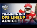 DFS Playoffs Lineup Advice: AFC + NFC Conference Championships (2020 Fantasy Football)