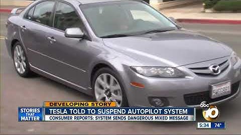 Tesla told to suspect autopilot system