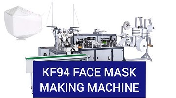 KF94 korea fish face mask making and earloop welding machine automatic face mask production line