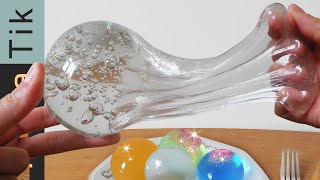 Edible liquid balls! | ASMR eating sounds no talk polymer experiment