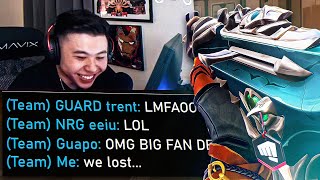 100T Derrek Gets Trolled by Pro VALORANT Players