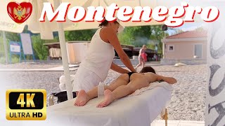 MONTENEGRO Beach Walk 4K🌴Jaz Beach in Budva Walking | Montenegrin Bikini Beach Fashion 4K60