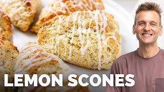 Lemon Poppy Seed Scones | Perfect EASY scone recipe!