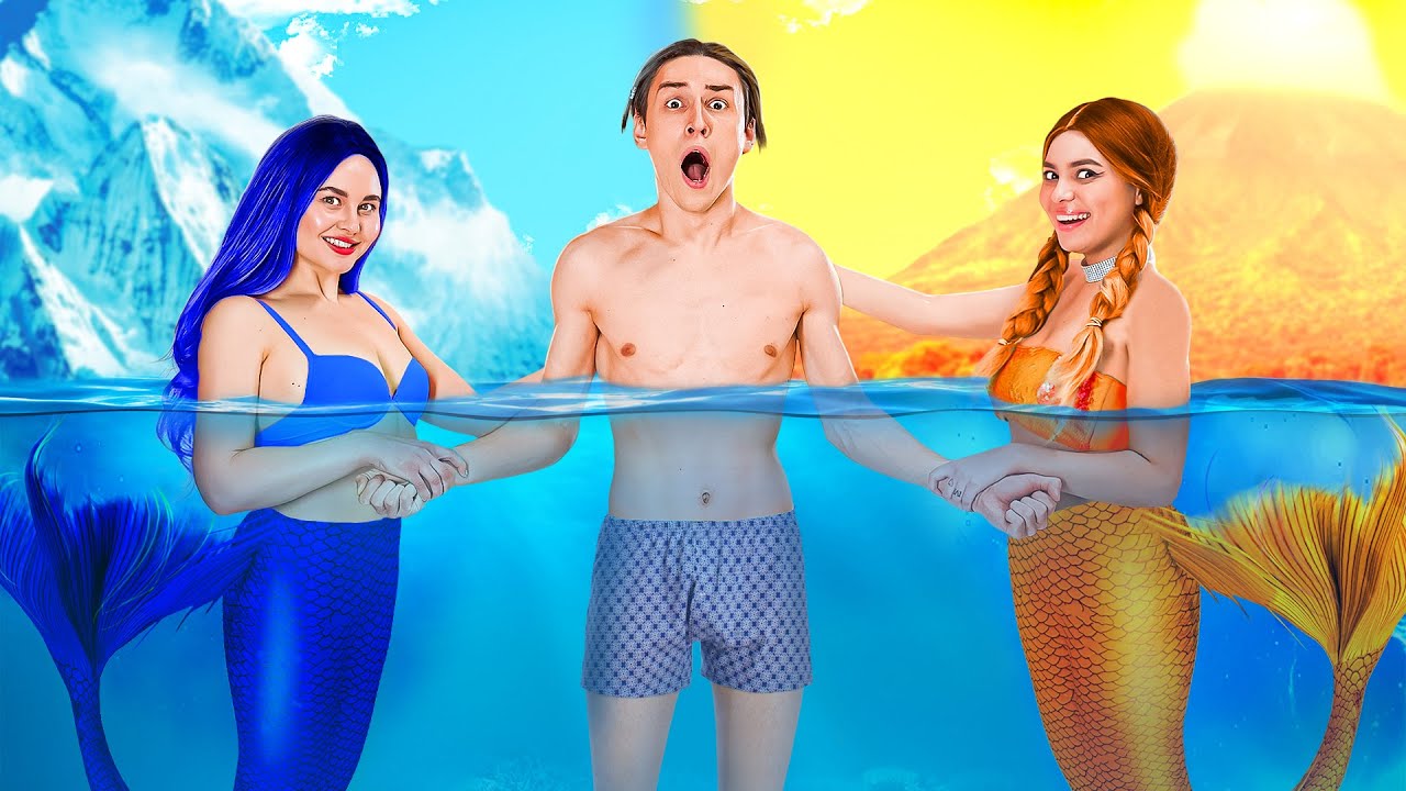 Hot Vs Cold Mermaid 🧜🏻‍♀️ Magic Mermaid Collection By Fun2u Youtube 