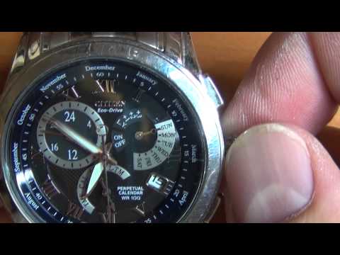 Wrist Watch Review: Part 3 - Citizen Eco-Drive Perpetual Calendar WR 100 - Calibre 8700