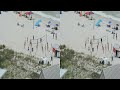 Panama city beach Florida Beach volleyball 3D