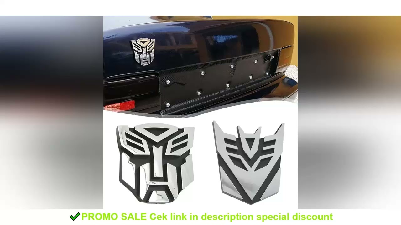Car 3D Car Stickers Transformer Badge Decepticon Emblem Tail Decal Cool Autobots Logo Car Styling Mo