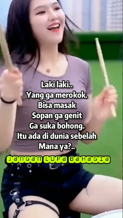 drummer cantik cocok buat story wa