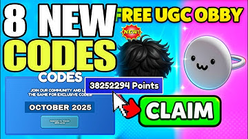 *NEW CODES* ROBLOX FREE UGC OBBY (AFK OR PLAY) CODES IN OCTOBER 2025 - ROBLOX FREE UGC OBBY CODES