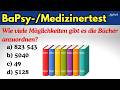 Kombinatorik Rätsel: Wie viele Anordnungen gibt es? Typische Aufgabe im BaPsy-Test