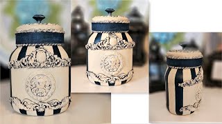 Vintage glass jar decoration/Diy Home decor by Kitty Ideas 8,345 views 5 months ago 8 minutes, 20 seconds
