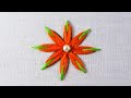 Hand Embroidery Amazing Flower Design New Lazy Daisy Flower Stitch Easy Needle Work Tutorial