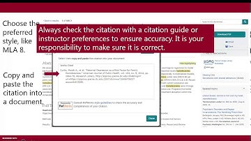 Use ProQuest Research Library to find resources