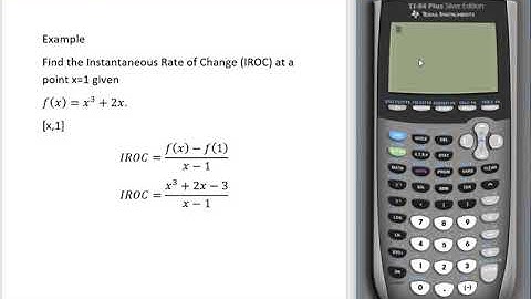 Estimating IROC Using TI-84 Table
