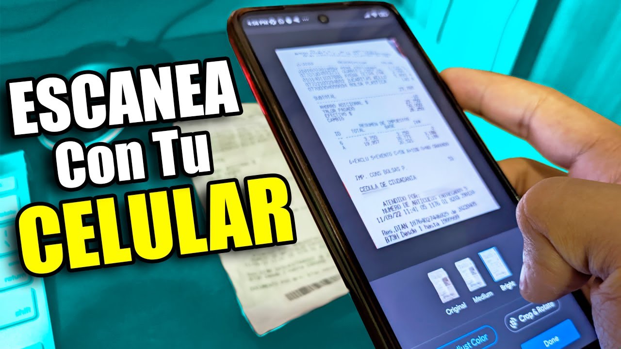 Evacuación Corroer dinámica ✓ Cómo ESCANEAR Documentos CON TU MÓVIL | La MEJOR APP para Escanear  CUALQUIER DOCUMENTOS GRATIS - YouTube