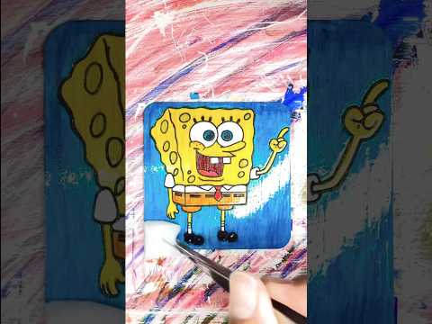 【SpongeBob SquarePants】 スポンジボブ #spongebob #shorts #drawing #asmr #satisfying #art