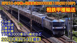 【JR貨物 EF210-3号機+相模鉄道20000系10B(20103F) 甲種輸送8862レ 2020.9.14】