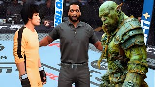 PS5| Bruce Lee vs. Muscular Giant Orc (EA Sports UFC 5)