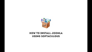 How to Install Joomla using Softaculous
