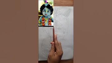 Lord krishna ji drawing transition 😝 🙏🏻 🙈||#shorts #transition #krishna #tiktok #viral