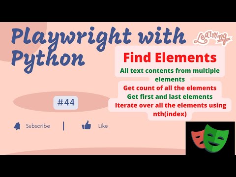 #44 Playwright with Python | Handle multiple elements/locators in Playwright
