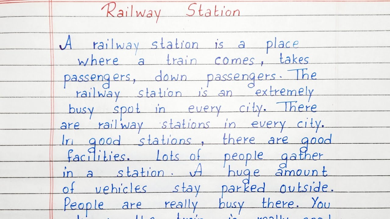 essay in english railway platform