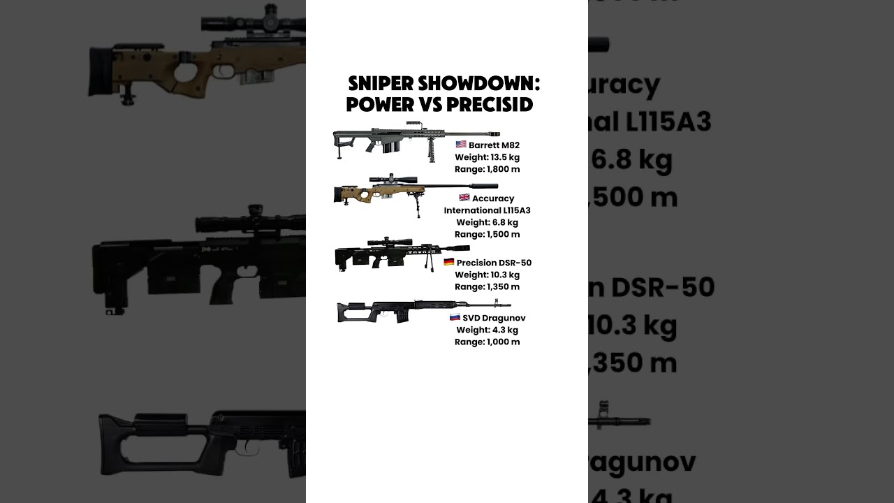 Top 4 Sniper Rifles Power Range And Style