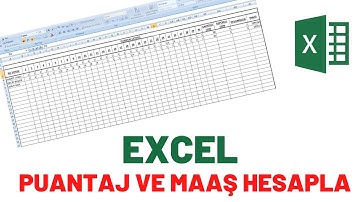 Excel Puantaj ve Maaş Hesaplama Tablosu | EXCEL Eğitim