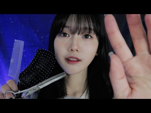 ASMR すやすや 寝入る ヘアブラッシング音 & ヘアカット & オイルケア💇‍♀️✨