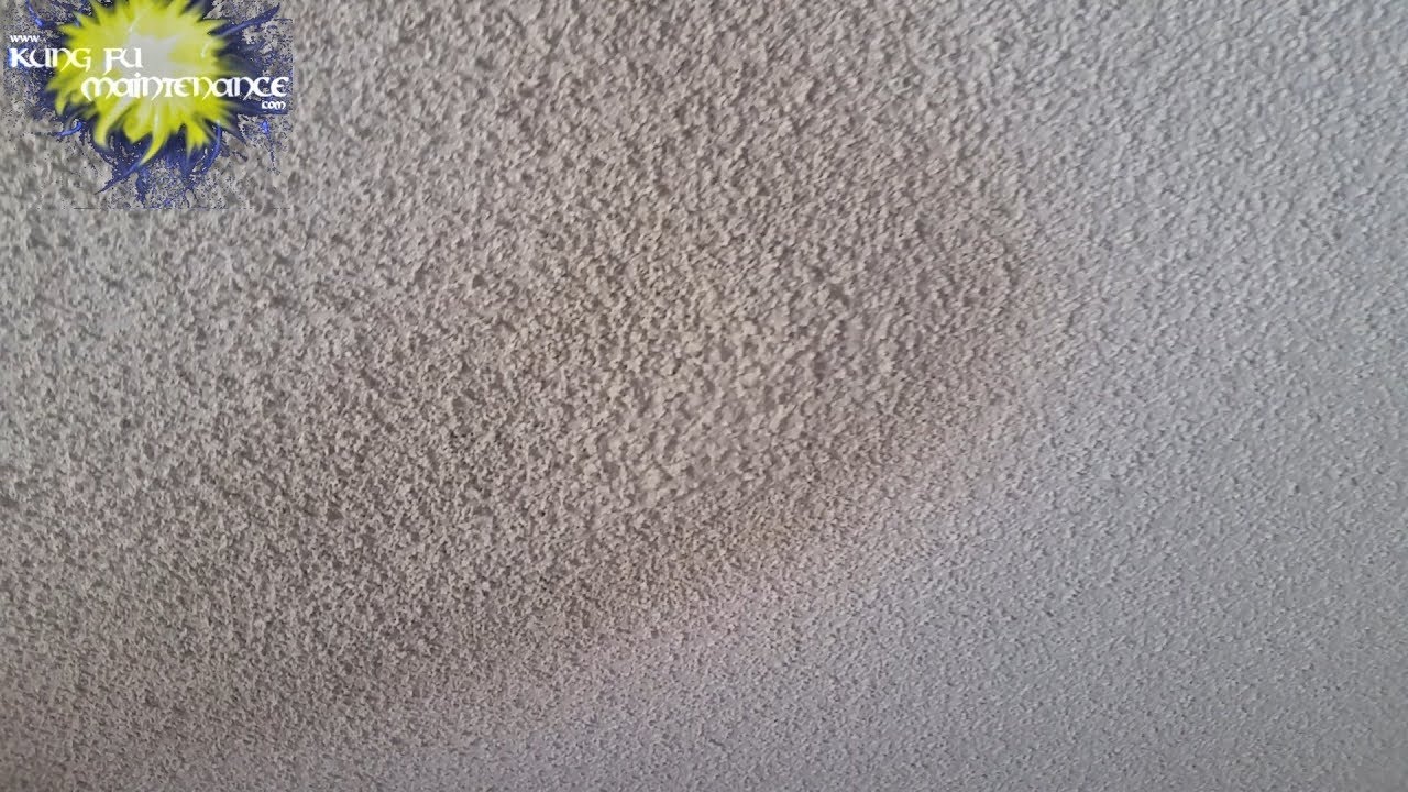 Using Hopper For Popcorn Ceiling Patch Recognizing Mix Was Too Wet How To Repair