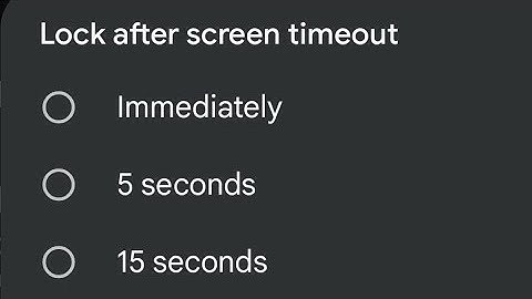 How to change screen sleep & screen lock timeout on Android 12 or 13 phones