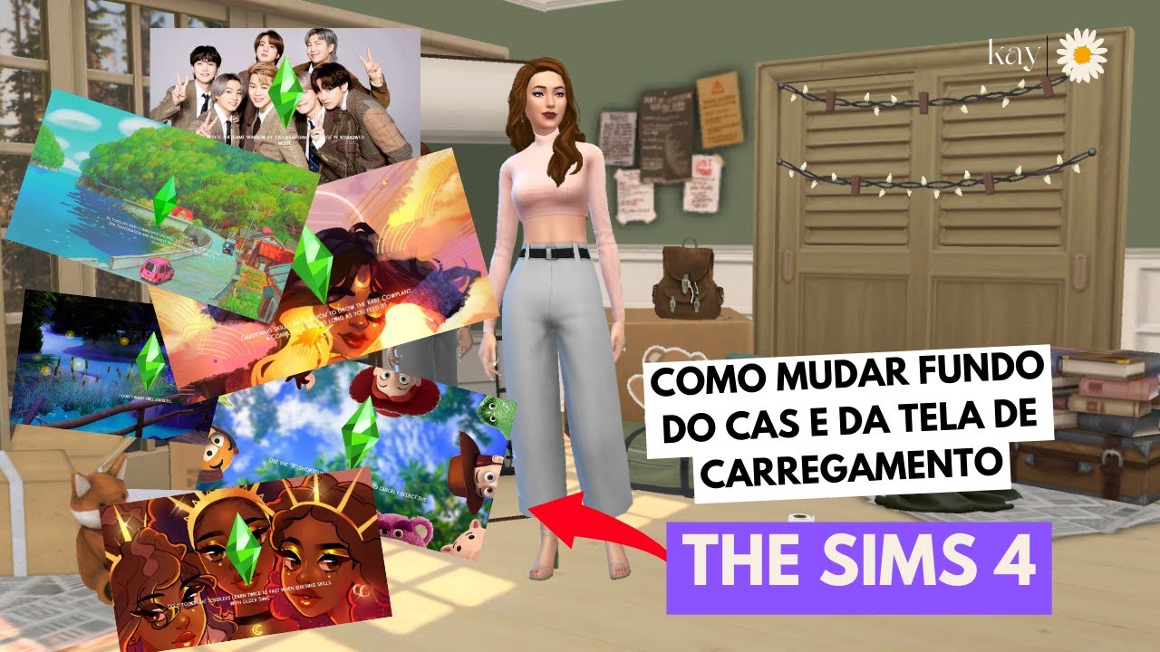 COMO MUDAR TELA DE CARREGAMENTO E CAS NO THE SIMS 4 - YouTube