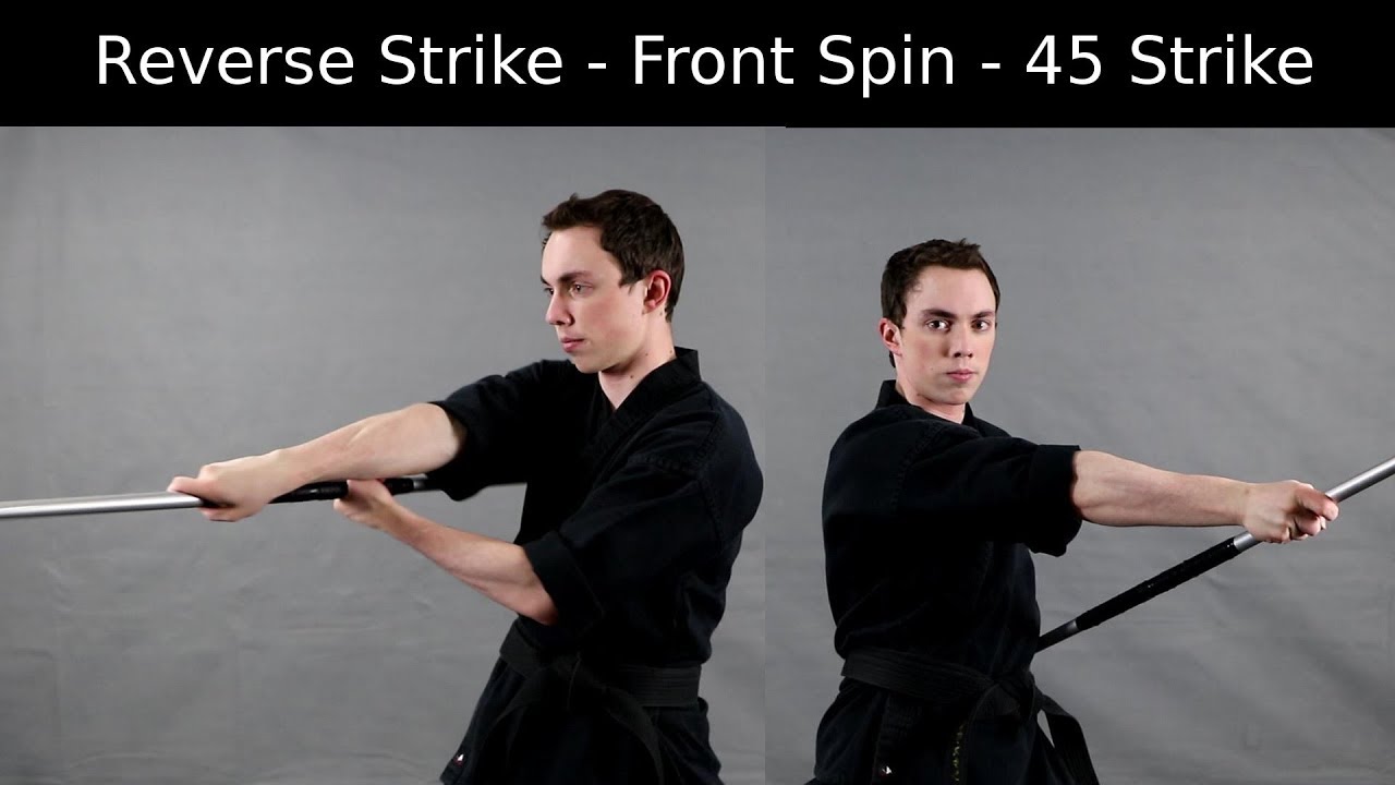 2 Strikes and a Front Spin Bo Staff Combo Tutorial YouTube