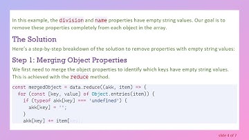How to Remove Object Properties with Empty Strings in JavaScript Arrays