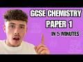 Chemistry Paper 1 in 5 Minutes! | Everything You Need To Know (Combined and Triple Science AQA)