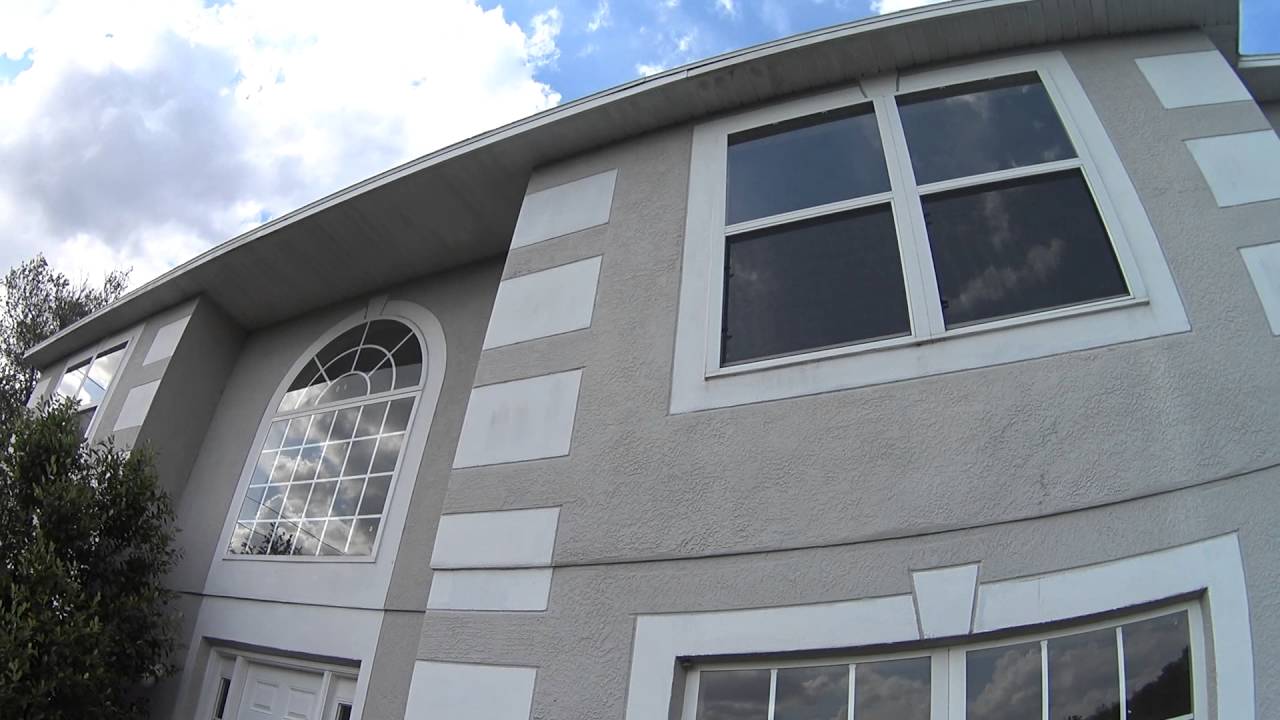 Exterior stucco second floor