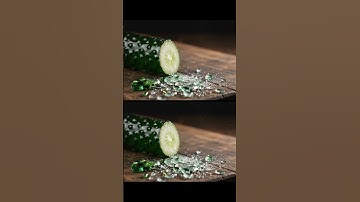 Slicing a Glass Cucumber in Macro | Surreal ASMR 💎🥒