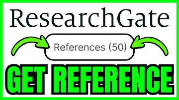 How To GET REFERENCE In ResearchGate (QUICK & EASY) 2025